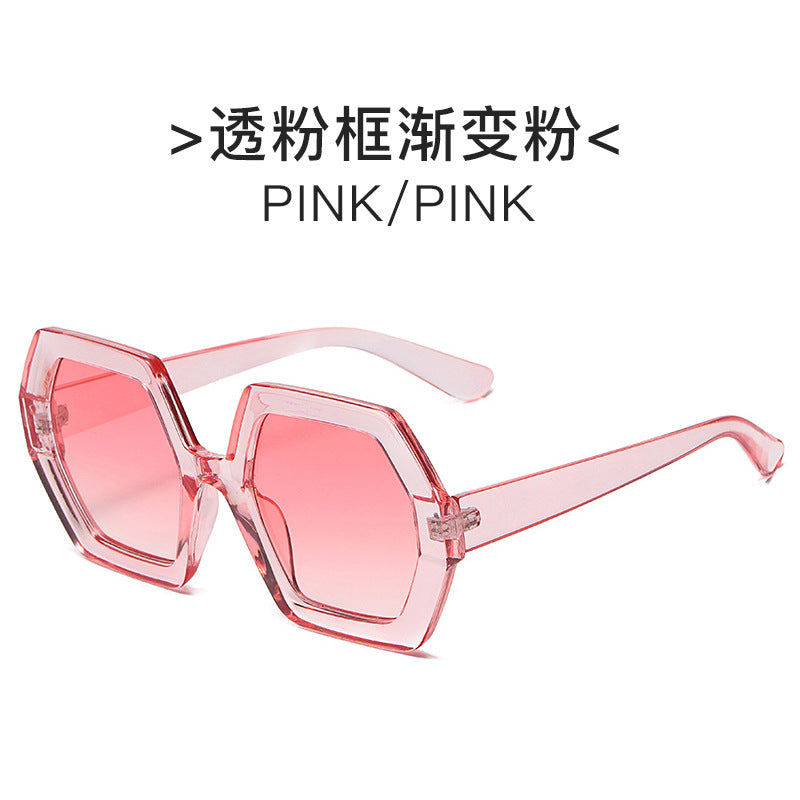Damen extravagante hexagonale Sonnenbrille Brehn