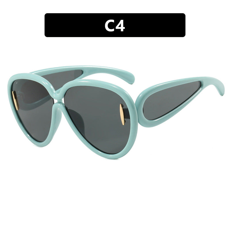 Damen extravagante Sonnenbrille im kreativen Design Brehn