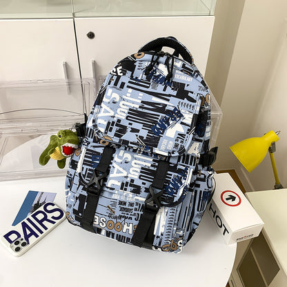 Vielseitiger Grafikdruck-Rucksack