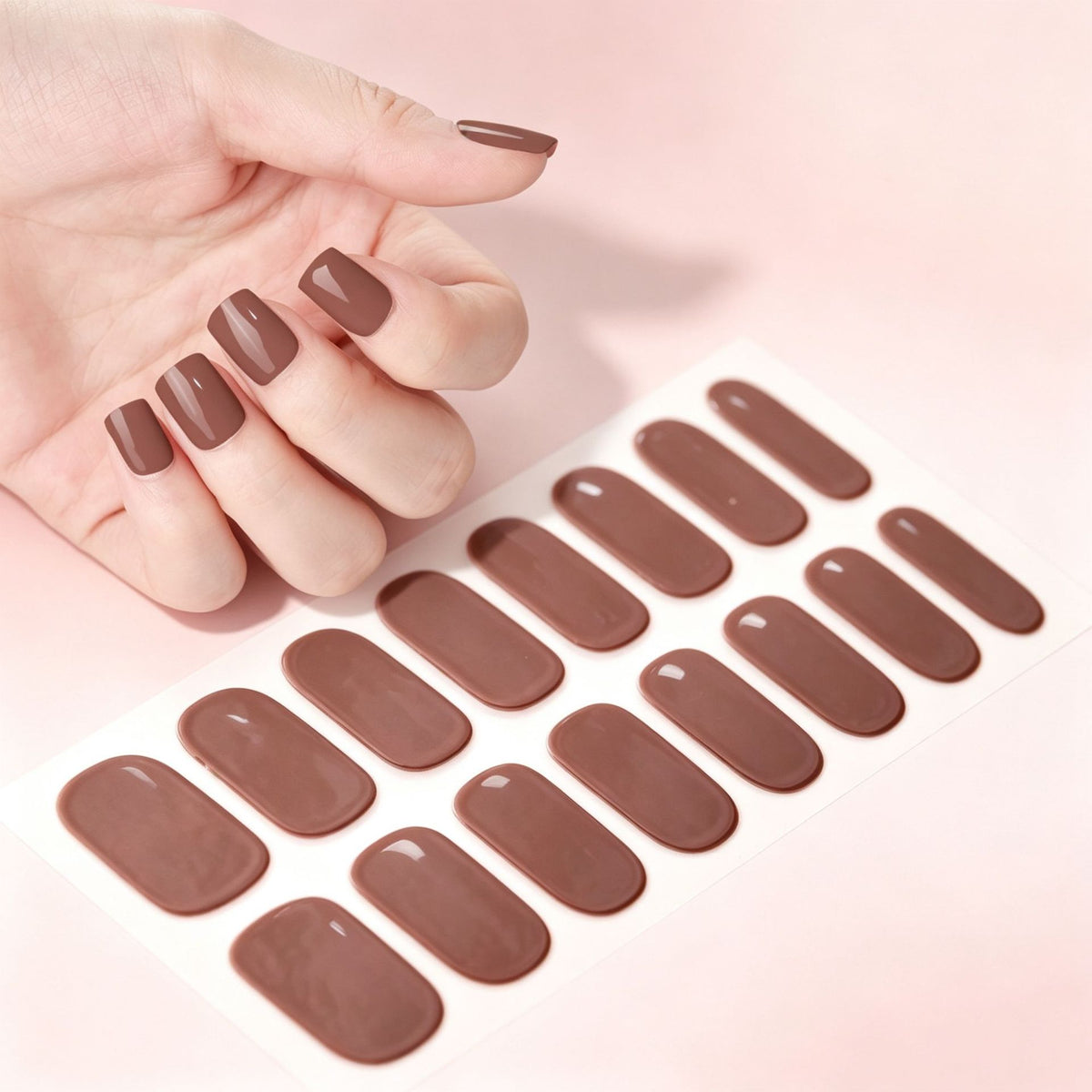Premium Glänzendes Press-On-Nagel-Set