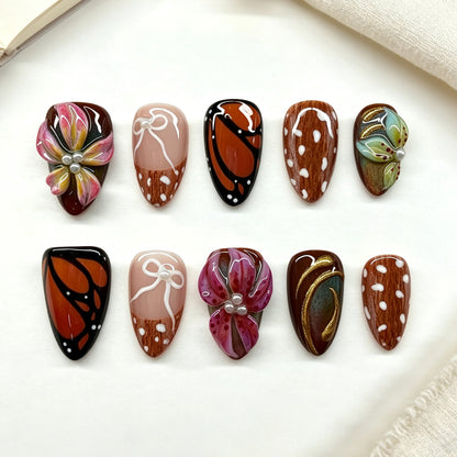 Dekoratives Press-On Nagelset