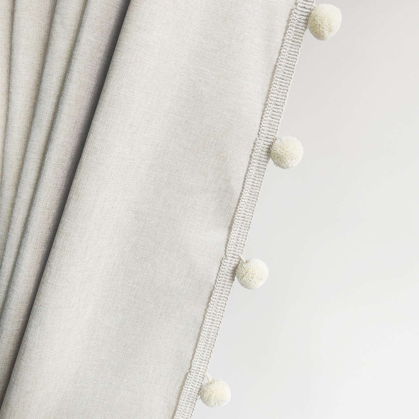 Textured Pom Pom Trim Duschvorhang Brehn