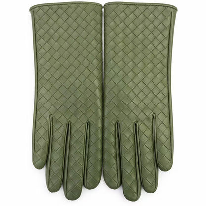 Premium Woven Leather Gloves Brehn