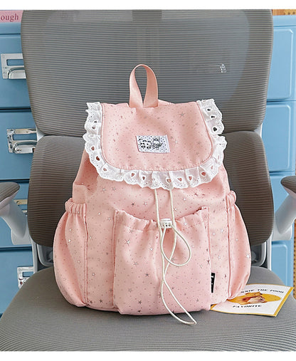 Sternenprint Rüsch-Rucksack Brehn