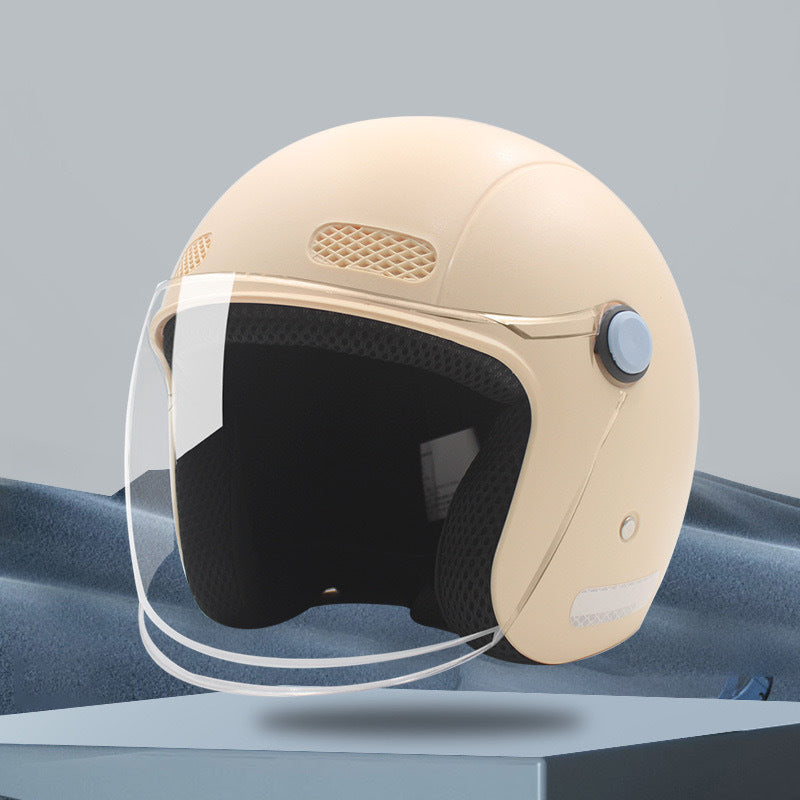 Vintage Motorrad Voll-Face Brehn