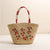 Handgefertigte Korbtasche mit Lebhaftem Blumenstickdesign Brehn