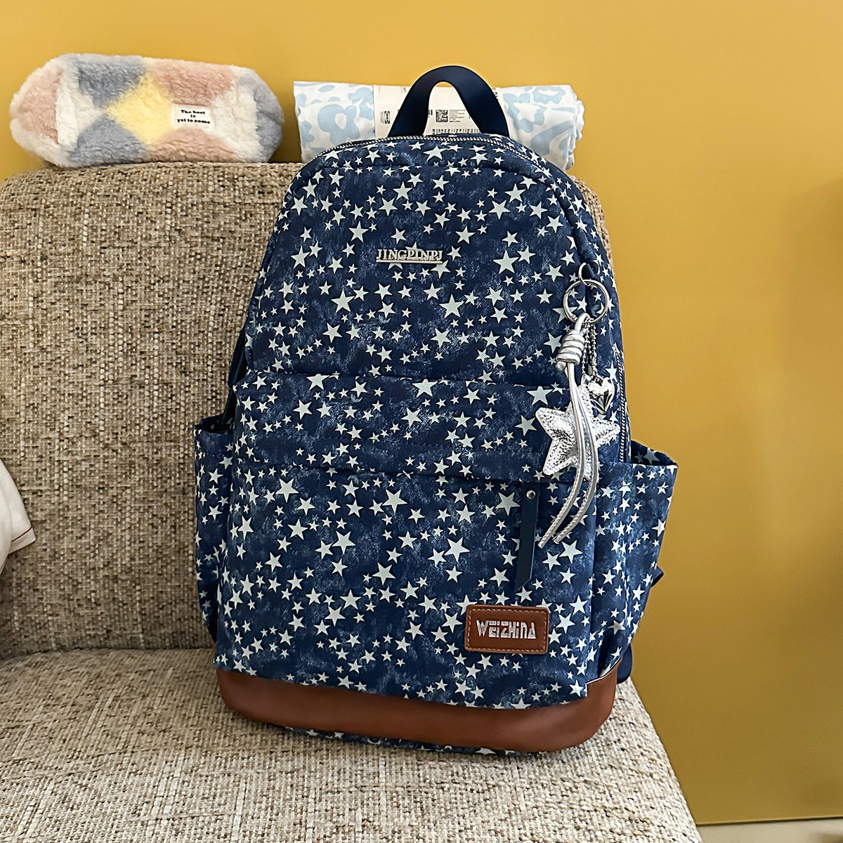 Stylische Stern-gedruckte Freizeit-Rucksack Brehn