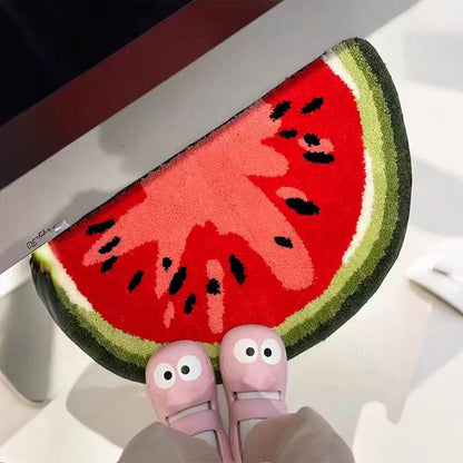 Wassermelonenförmige gemütliche Badematte Brehn