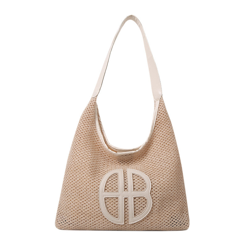 Elegante Geflochtene Markt-Tasche