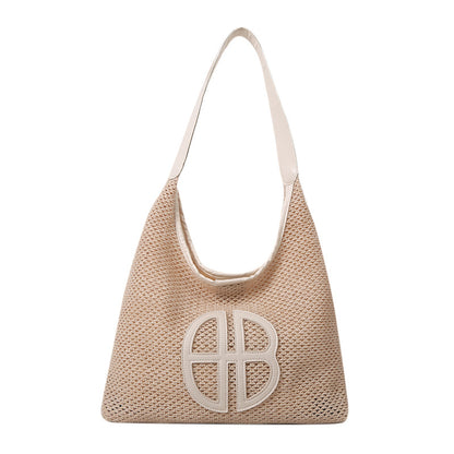 Elegante Geflochtene Markt-Tasche