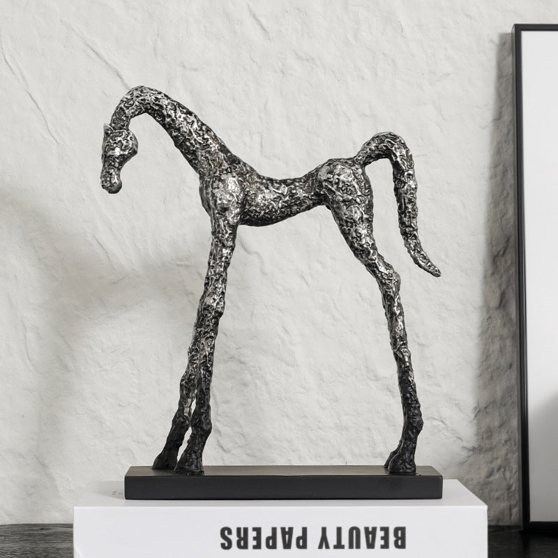 Skulpturale dekorative Pferdefigur