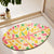 Abstraktes Blattdesign Teppich