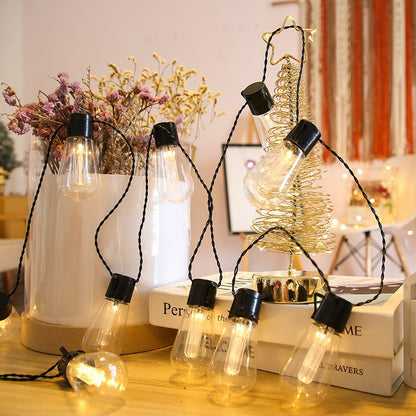 Vintage-inspirierte LED-Lichterkette Brehn