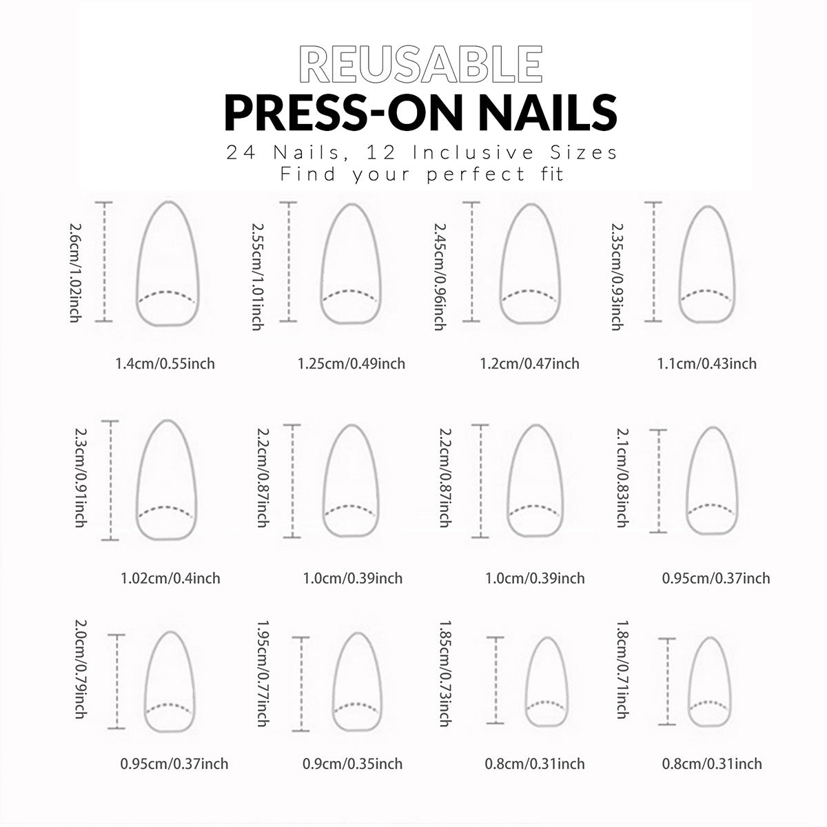 Dekorative florale Press-On Nagelspitzen Brehn