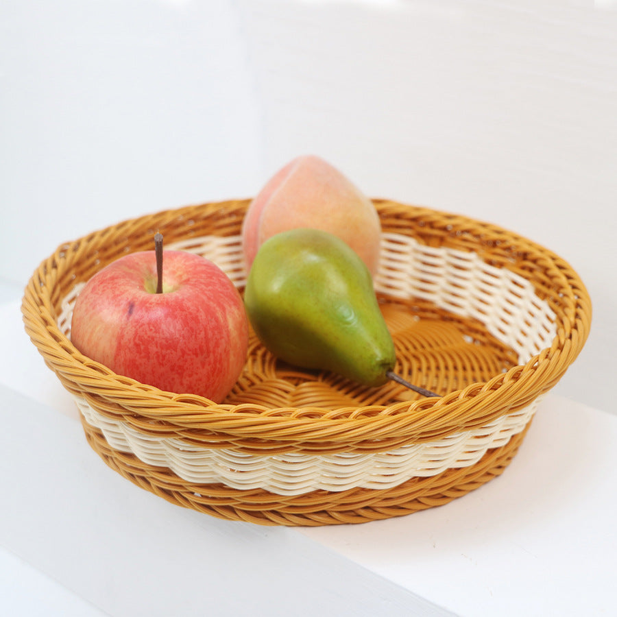 Dekorativer Obstkorb aus handgefertigtem Material Brehn