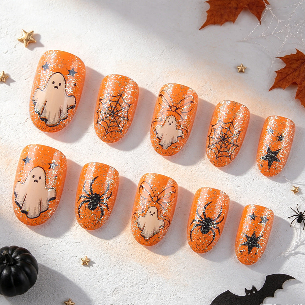 Spooky Themed Glitter Nagelkunst Set Brehn