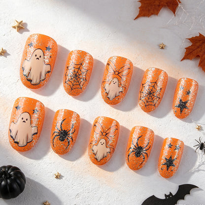 Spooky Themed Glitter Nagelkunst Set Brehn