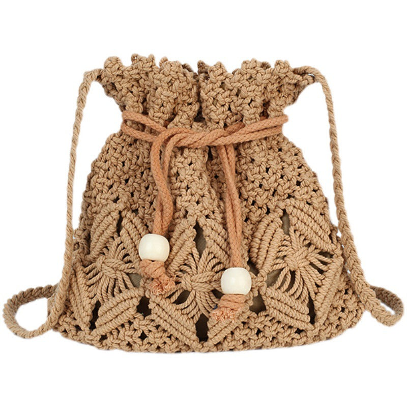 Handgeknüpfte Blumenkorb-Tasche Brehn