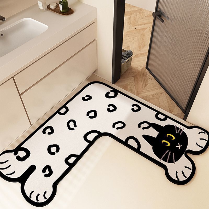 Katze Pfote Form Badmatte