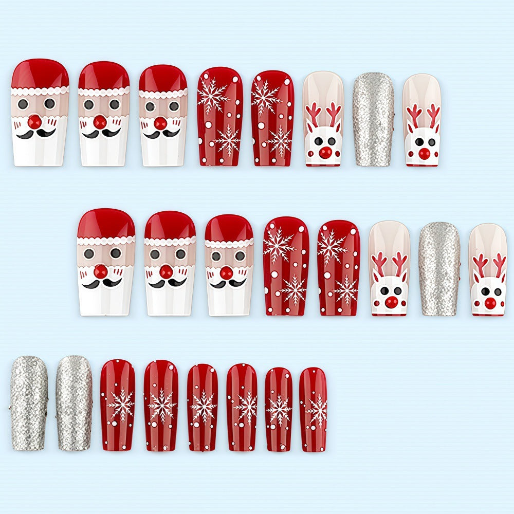 Kreatives Kunstnagelset mit festlichen Weihnachtsmotiven Brehn