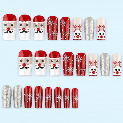Kreatives Kunstnagelset mit festlichen Weihnachtsmotiven Brehn