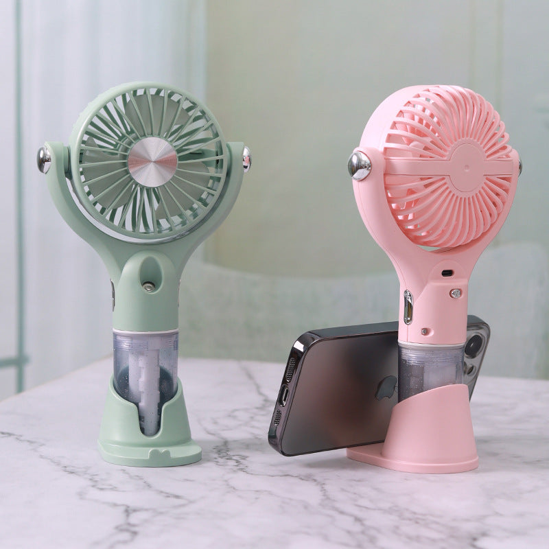 Unisex Tragbarer Nebelventilator mit USB-Ladefunktion und flexiblem Neigemechanismus Brehn