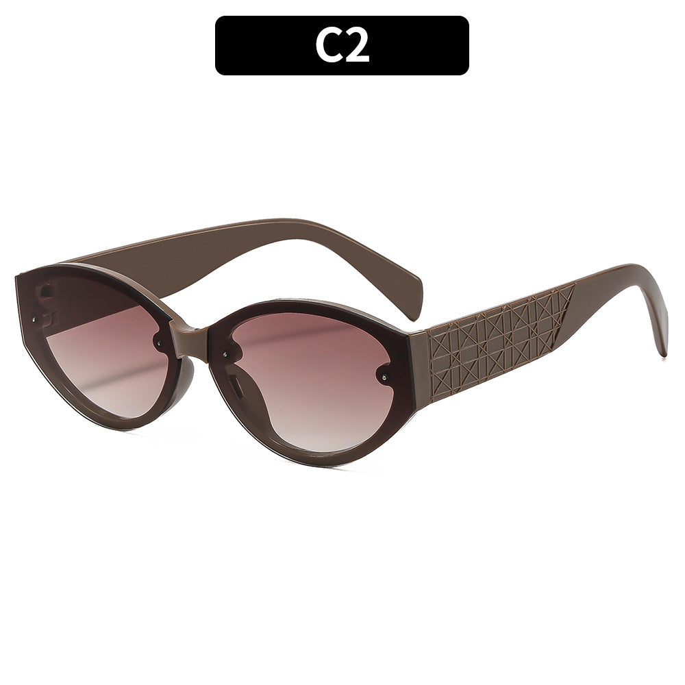 Geometrische Retro Sonnenbrille