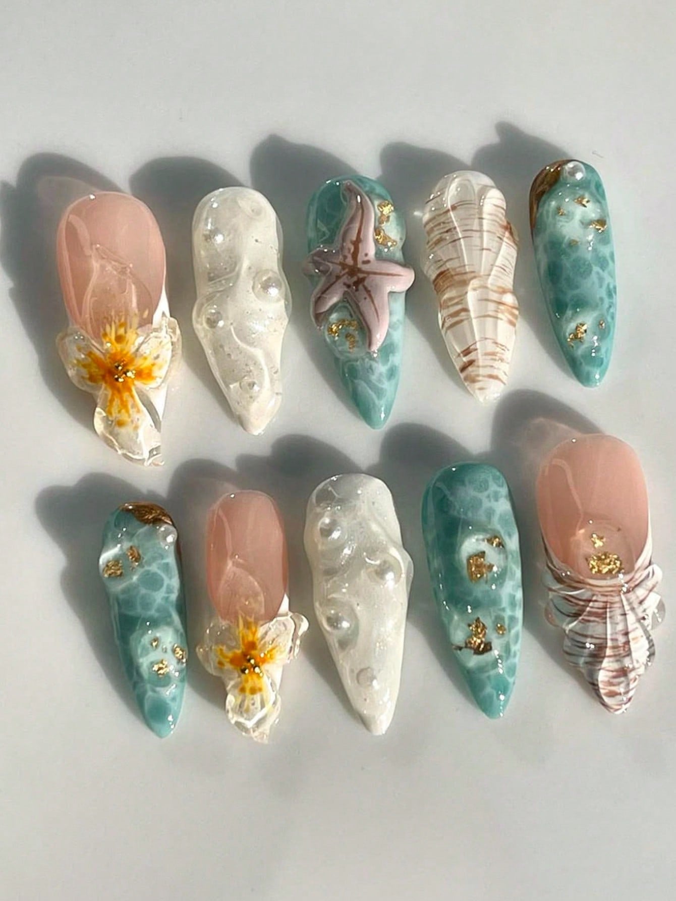 Künstlerisches 3D Nagelkunstset Brehn