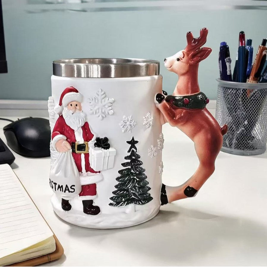 Lustige Weihnachtsmann Kaffeetasse Brehn