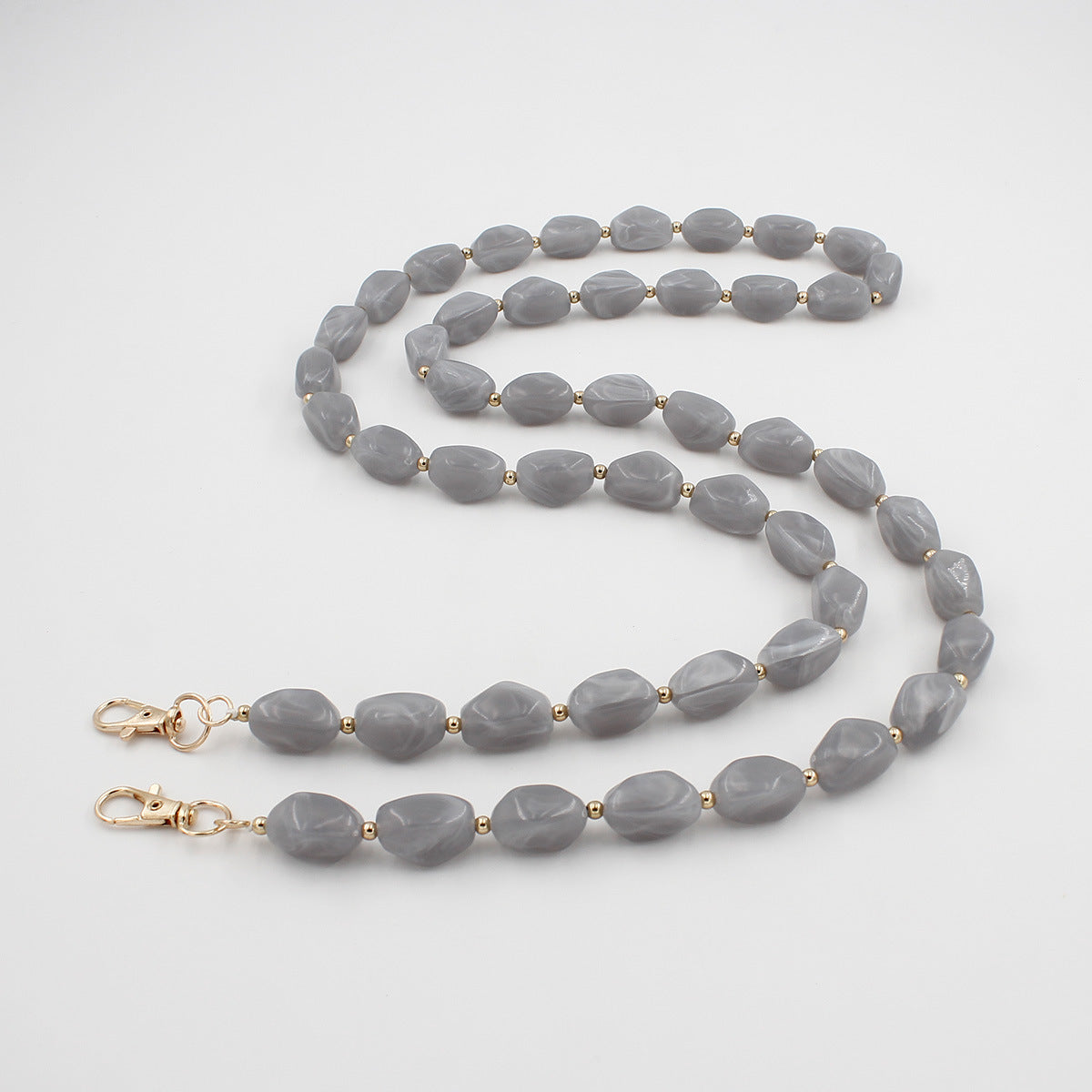 Chunky Beaded Brillen Kette Brehn