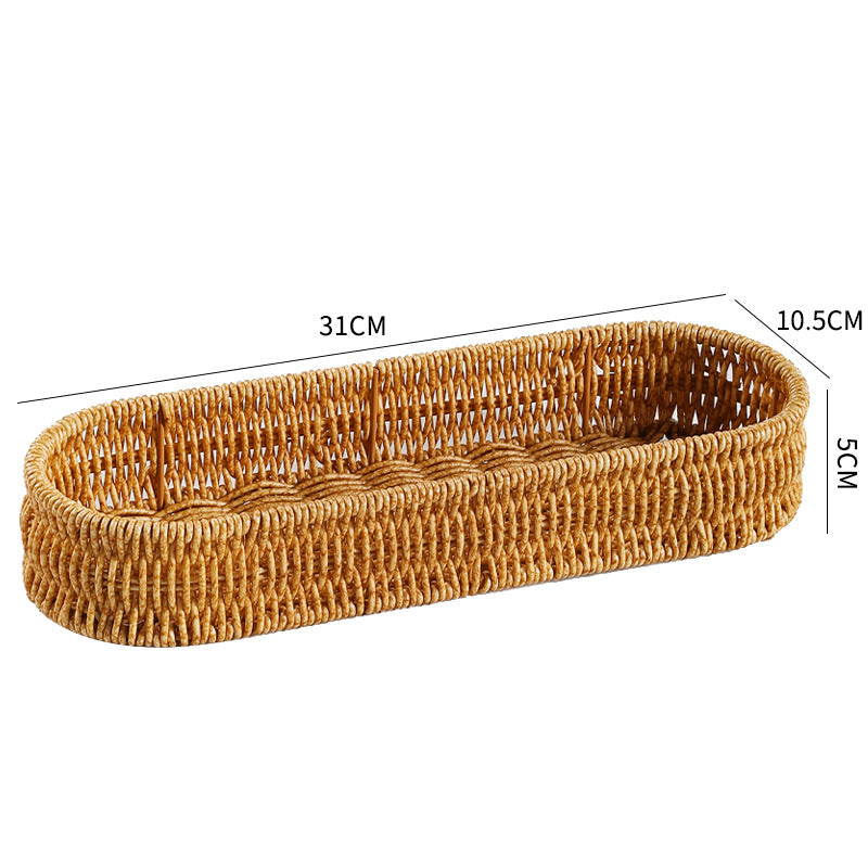 Oval Woven Storage Tray Brehn
