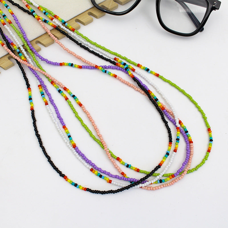 Farbenfrohe Perlen Brillenhalter Kette Brehn