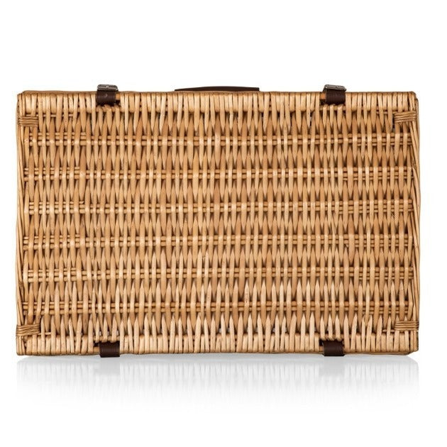 Damen Picknickkorb mit integriertem Geschirrset und platzsparendem Design Brehn