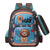 Verspielter illustrierter Rucksack Brehn