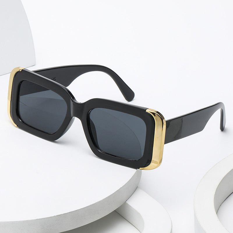 Damen Oversized-Sonnenbrille im modernen Animal-Print-Design Brehn
