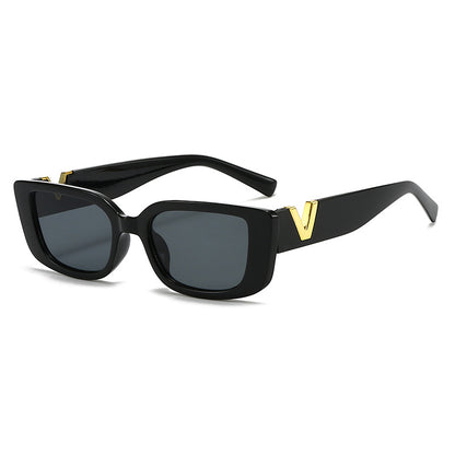 Übergroße Vintage-inspirierte quadratische Sonnenbrille