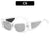Futuristische klare Rahmen Sonnenbrille