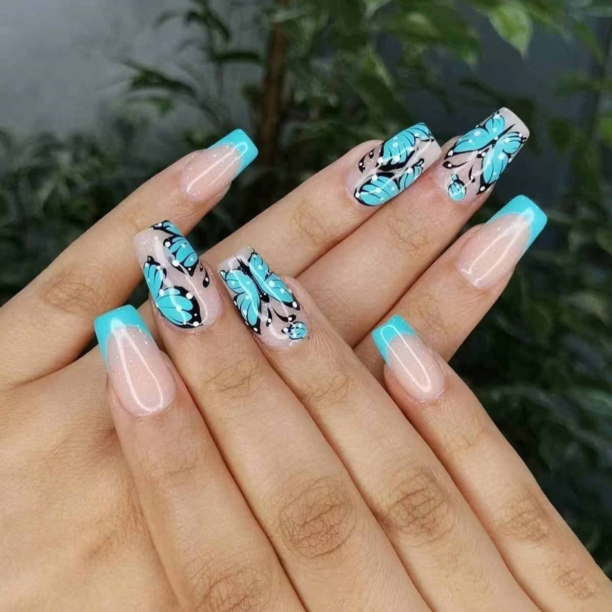 Künstlerisches Schmetterling Nagelkunstset