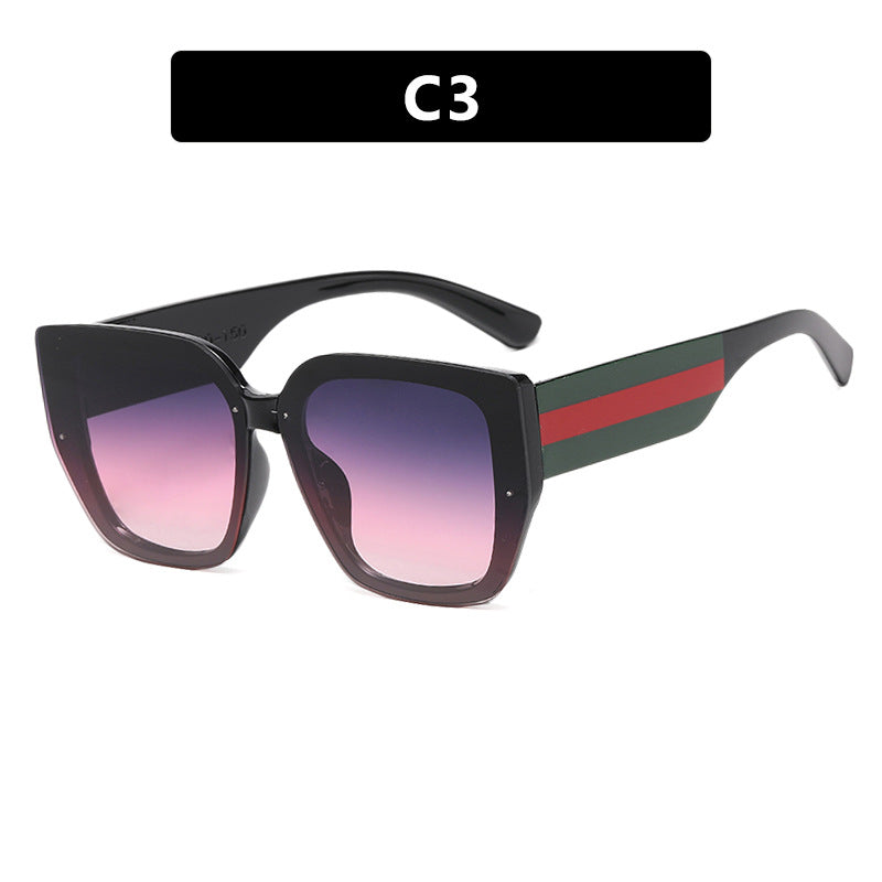 Damen oversized Sonnenbrille mit modischem Rahmen und UV-Schutz Brehn