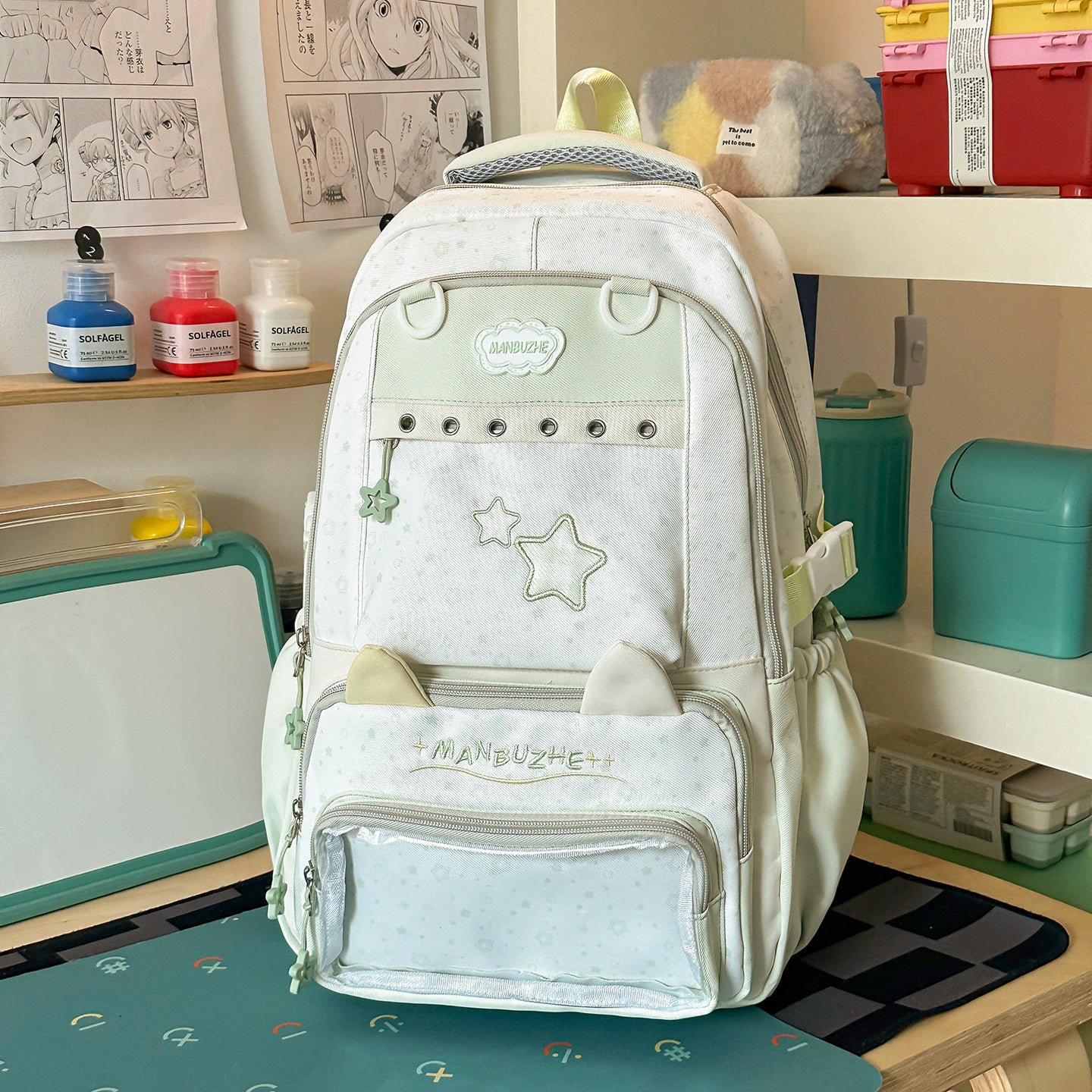 Süßer Plüsch Tierohren Schulrucksack