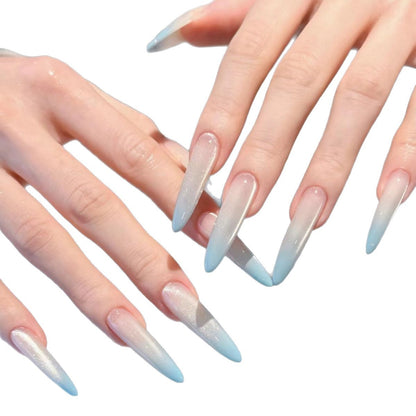 Lange Gradient Acrylnagelverlängerungen