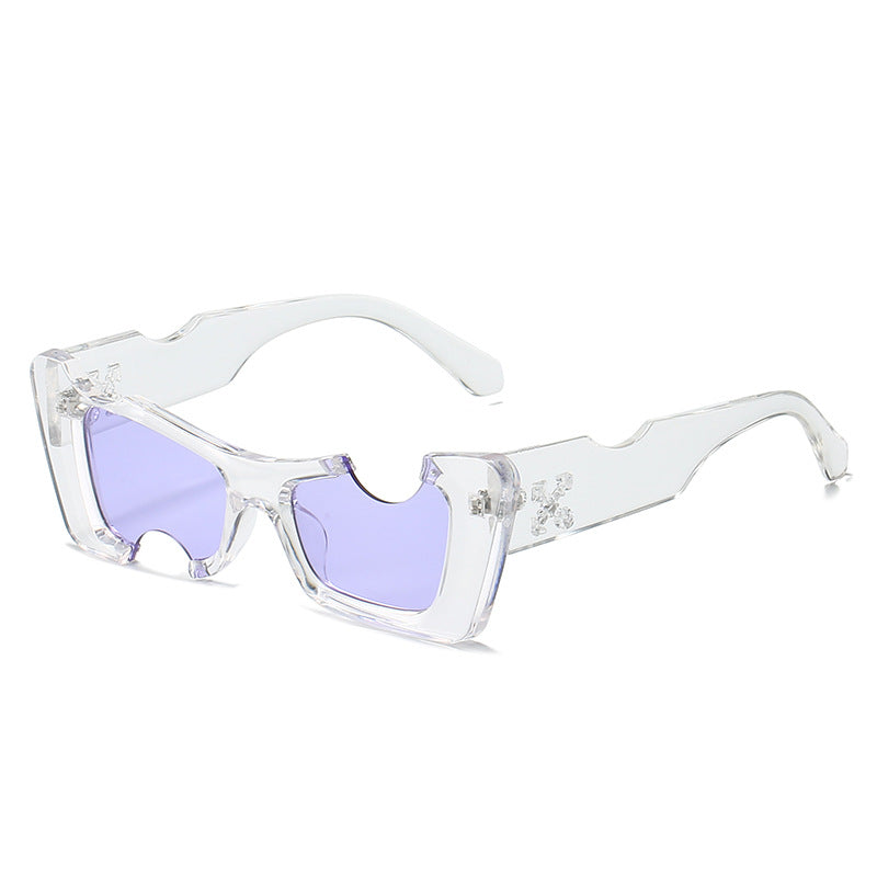 Damen übergroße geometrische Sonnenbrille Brehn