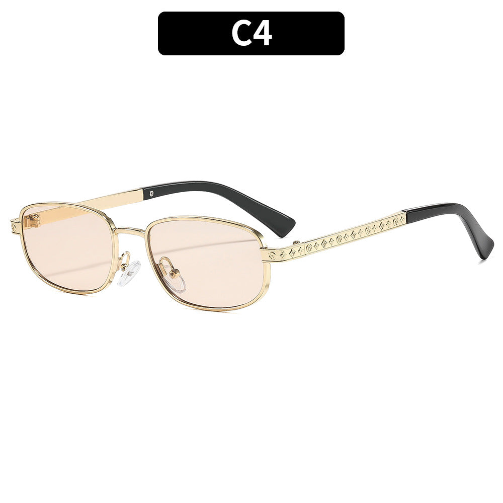 Luxus geometrische Sonnenbrille