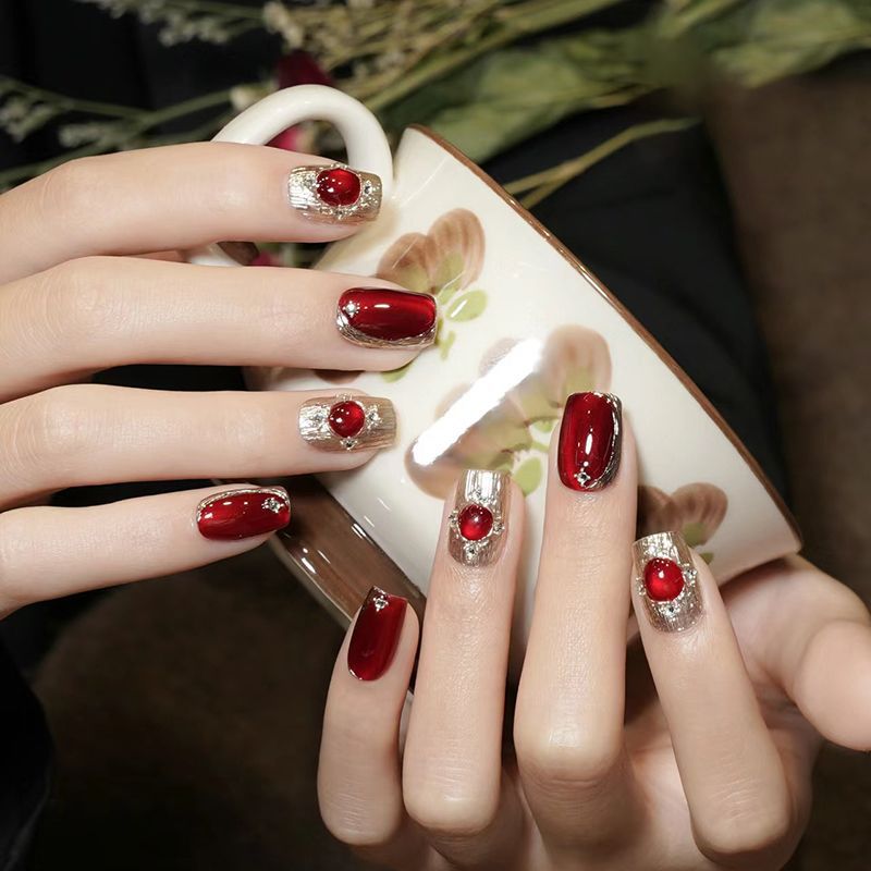 Premium Glitzernde Press-On Nagelerweiterungen Brehn