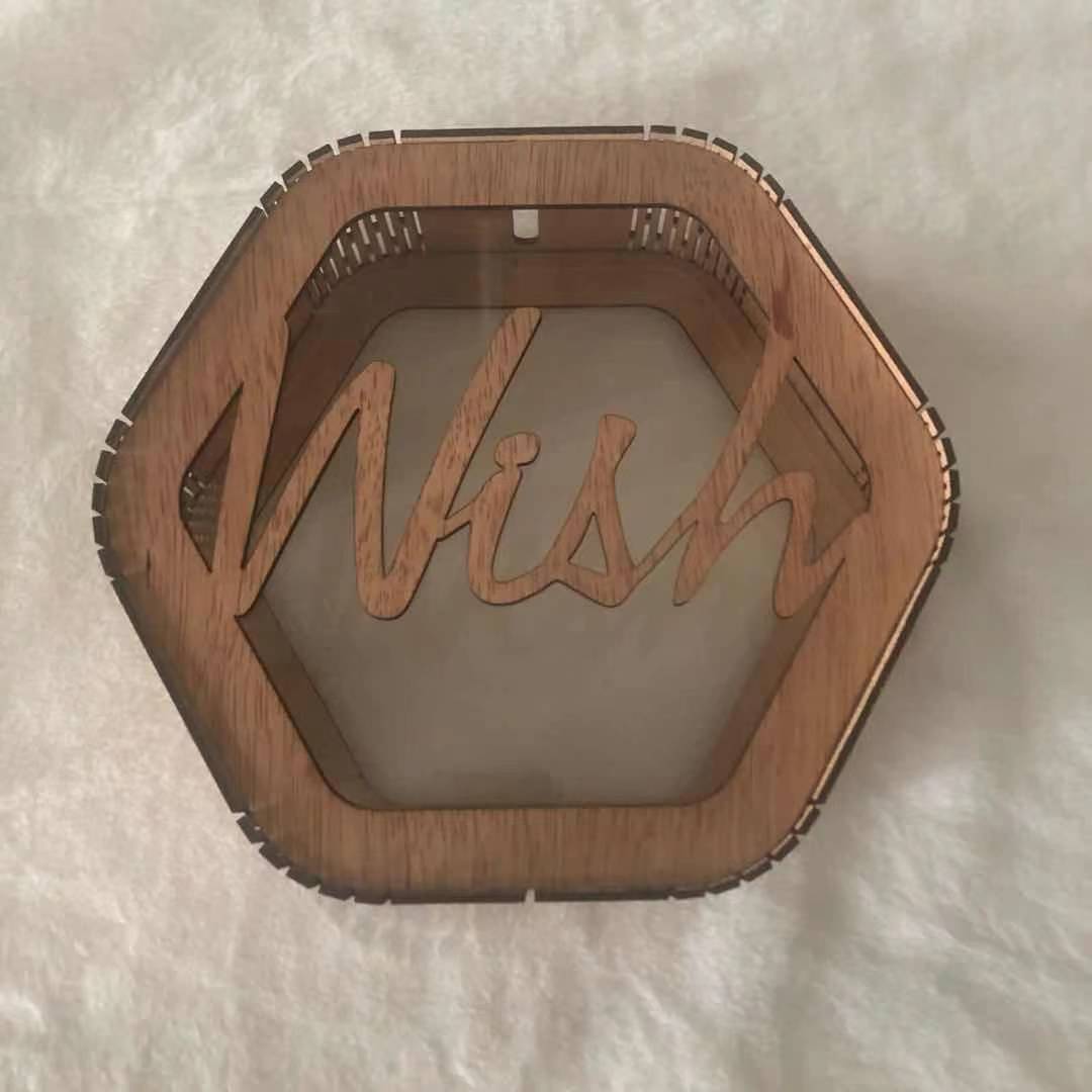 Dekorative hexagonale Wunschbox