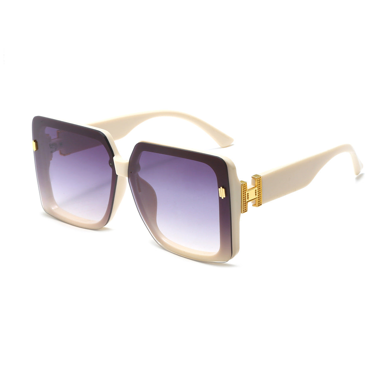 Damen oversized modische Sonnenbrille mit luxuriösem Rahmen Brehn