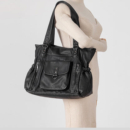 Multitaschen Leder Hobo Handtasche