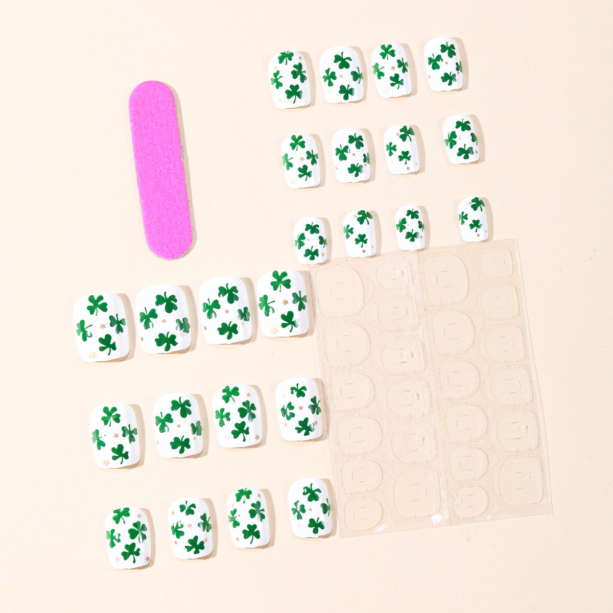 Shamrock-Themen-Nagelkunst-Erweiterungen Brehn