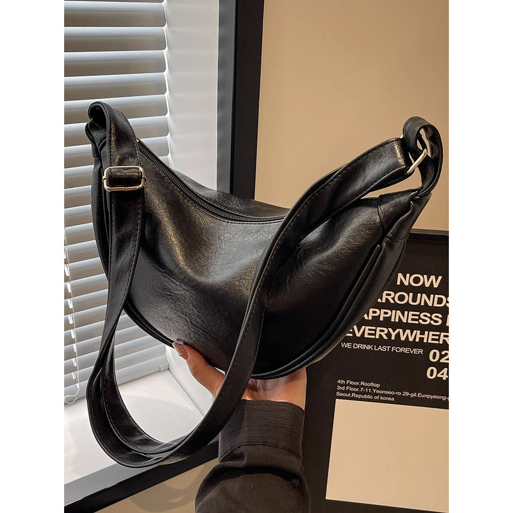 Sleek Leder Hobo Tasche Brehn