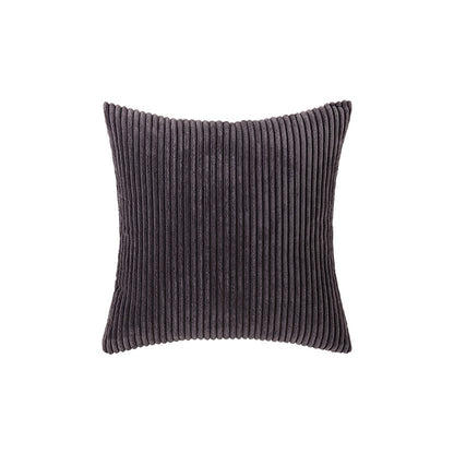 Corduroy Rippierter Quadratischer Akzentkissenbezug mit tiefem Kanaltextur und verdecktem Reißverschluss